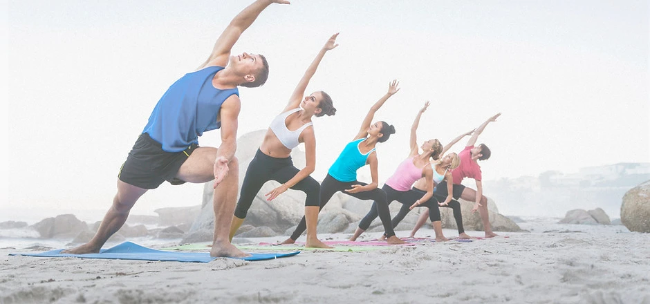 Yoga am Strand